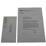 Ben Hogan Signed Personal AMF Letterhead to Rod Munday - 1977 JSA ALOA
