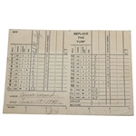 1941 Highland Meadows Golf Club of Ohio Course Record 64 Scorecard - Rod Munday Collection
