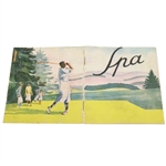Golf Club Des Dagnes Spa Belgium Booklet w/ 1931 Course Map & Member Fees