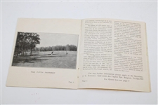 Golf Club Des Dagnes Spa Belgium Booklet w/ 1931 Course Map & Member Fees