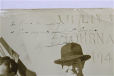 Byron Nelson Signed 1940 LA Open 'Golf's Big Three' Wire Photo With Jimmy Demaret & Other JSA ALOA