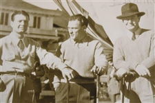 Byron Nelson Signed 1940 LA Open 'Golf's Big Three' Wire Photo With Jimmy Demaret & Other JSA ALOA