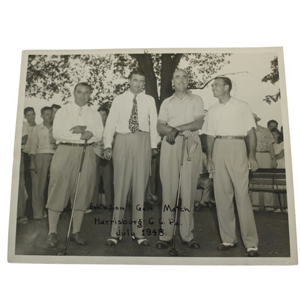 1948 Golf Exhibition Match at Harrisburg CC Original Photo w/Hogan, Sarazen, Munday & Grout 