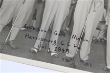 1948 Golf Exhibition Match at Harrisburg CC Original Photo w/Hogan, Sarazen, Munday & Grout 