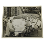 1948 Golf Exhibition Match at Harrisburg CC Original Photo w/Hogan, Sarazen, Munday & Others Around Table