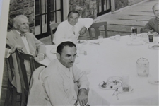 1948 Golf Exhibition Match at Harrisburg CC Original Photo w/Hogan, Sarazen, Munday & Others Around Table