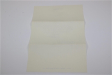 Jack Nicklaus Signed 1989 Letter on Official Letterhead JSA ALOA