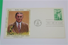 Bobby Jones 1981 First Day Of Issue Stamp & Francis Ouimet 1988 First Day Of Issue Stamp