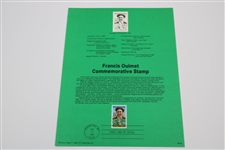 Bobby Jones 1981 First Day Of Issue Stamp & Francis Ouimet 1988 First Day Of Issue Stamp