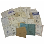 Sixteen (16) Vintage c.1940s Stymie Official Golf Score Cards