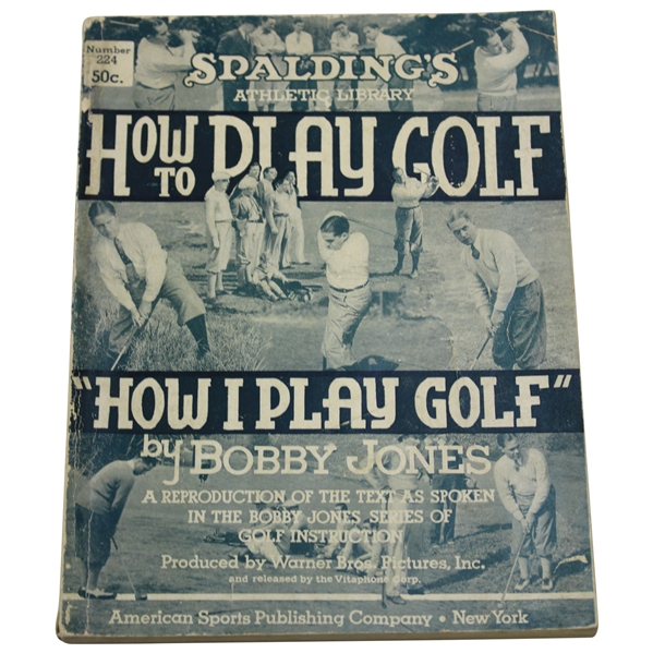 1935 Spaldings "How I Play Golf" By Bobby Jones