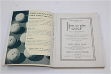 1935 Spaldings How I Play Golf By Bobby Jones