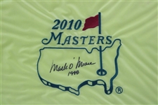 Mark O'Meara Signed 2010 Masters Embroidered Flag w/'1998' - Framed JSA ALOA
