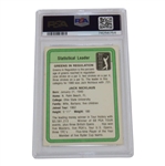 1981 Donruss Golf Jack Nicklaus Statistical Leader Card PSA Graded 10