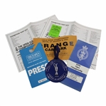 Misc. Royal Birkdale & Royal St. George Open Championship Parking Passes, Pairing Sheets & Bag Tag