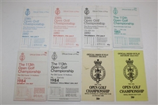 Twenty-Two (22) Misc. The OPEN Championship Order of Play Booklets - 1966-1989