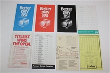 Twenty-Two (22) Misc. The OPEN Championship Order of Play Booklets - 1966-1989