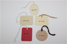 Five (5) Misc. The OPEN Championship TV/Film Badges - 1991-1998