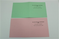 Four (4) 2000 The OPEN Championship at St. Andrews Official 1-4 Rounds Scorecards