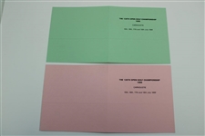 Four (4) 1999 The OPEN Championship at Carnoustie Official 1-4 Rounds Scorecards