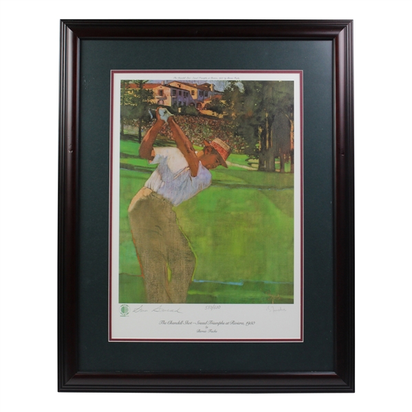 Sam Snead Signed The Chandell Shot Framed Poster LTD #580/600 JSA ALOA