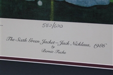 Jack Nicklaus Signed The Sixth Green Jacket Framed Poster LTD #580/600 JSA ALOA