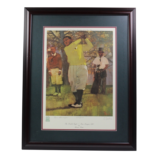 Gene Sarazen Signed The Double Eagle Framed Poster LTD #580/600 JSA ALOA