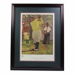 Gene Sarazen Signed The Double Eagle Framed Poster LTD #580/600 JSA ALOA