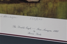 Gene Sarazen Signed The Double Eagle Framed Poster LTD #580/600 JSA ALOA