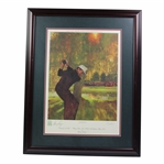 Gary Player Signed Going For It All Framed Poster LTD #580/600 JSA ALOA