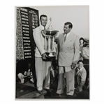 Ben Hogan Posing With Trophy Poster