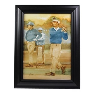 Original Ben And Sam Oil Painting by Artist Robert Fletcher - Framed