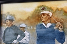 Original 'Ben And Sam' Oil Painting by Artist Robert Fletcher - Framed