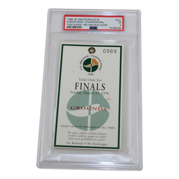 1996 US Amateur Sunday Ticket PSA Graded 5 #74769784