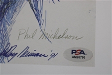 Phil Mickelson Signed Golf Digest Page PSA #AM26796