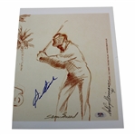 Sam Snead Signed Magazine Page Art PSA #AM26779