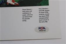 Payne Stewart Signed Magazine Page Art PSA #AM26794
