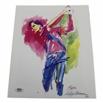 Seve Ballesteros Signed Magazine Page Art PSA #AM26792