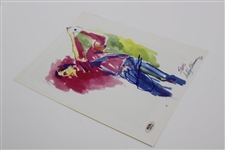 Seve Ballesteros Signed Magazine Page Art PSA #AM26792