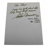 LeRoy Neiman Signed Big Time Golf Page Art PSA #AM26789