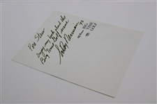 LeRoy Neiman Signed Big Time Golf Page Art PSA #AM26789