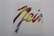 LeRoy Neiman Signed Big Time Golf Page Art PSA #AM26789