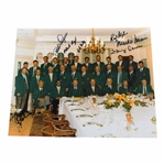 Eight (8) Masters Champs Signed 1997 Masters Champions Dinner Photo JSA ALOA