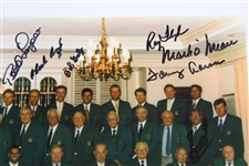 Eight (8) Masters Champs Signed 1997 Masters Champions Dinner Photo JSA ALOA
