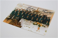 Eight (8) Masters Champs Signed 1997 Masters Champions Dinner Photo JSA ALOA