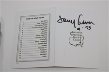 Tommy Aaron Signed Augusta National GC Scorecard & Used Golf Glove JSA ALOA