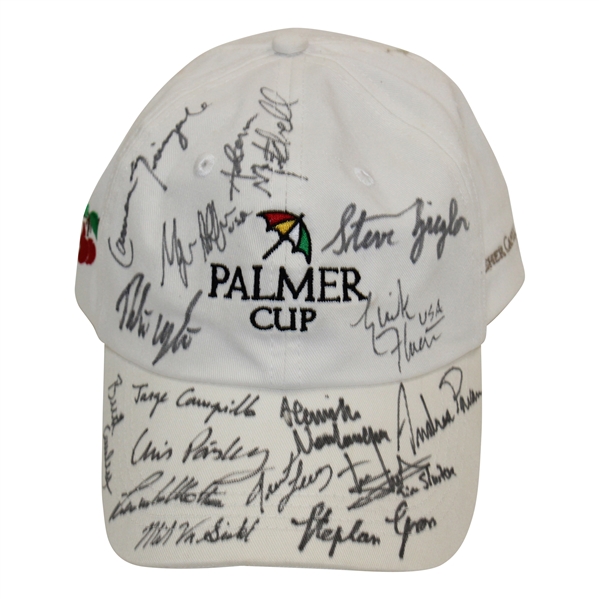 Team USA & Team Europe Signed 2009 Palmer Cup Hat JSA ALOA