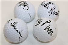 Irwin, Chi Chi, Pavin & Aoki Signed Titleist DT Golf Ball JSA ALOA