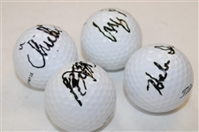 Irwin, Chi Chi, Pavin & Aoki Signed Titleist DT Golf Ball JSA ALOA
