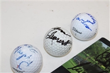 Misc. Signed Golf Balls & Scorecard w/McGann Signature Ball JSA ALOA 